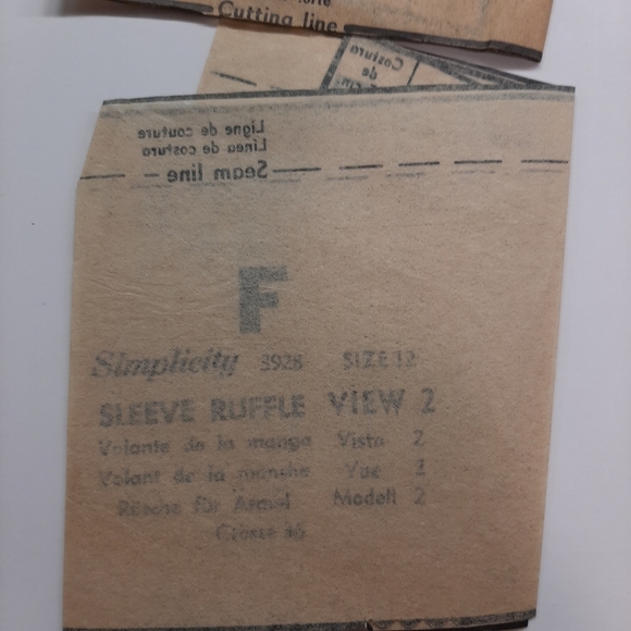 VTG 60 's SIMPLICITY BLOUSE PATTERN # 3928 - Picture 9 of 9